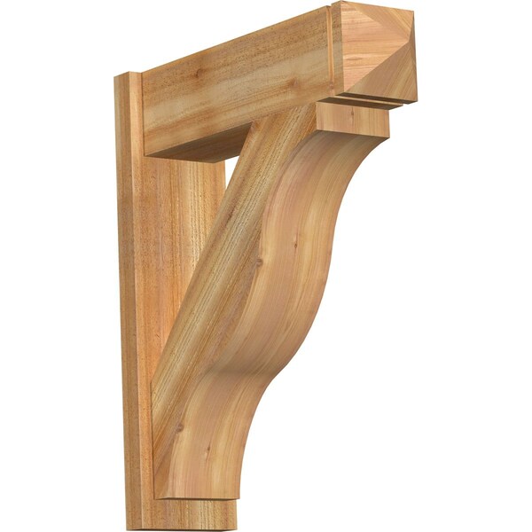 Ekena Millwork Funston Rough Sawn Arts and Crafts Outlooker, Western Red Cedar, 8"W x 28"D x 32"H OUT08X28X32FST03RWR - main